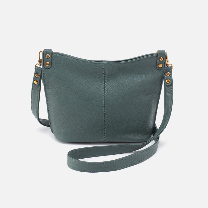 Pier Small Crossbody in Pebbled Leather - Sage Leaf