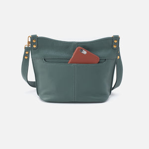 Pier Small Crossbody in Pebbled Leather - Sage Leaf