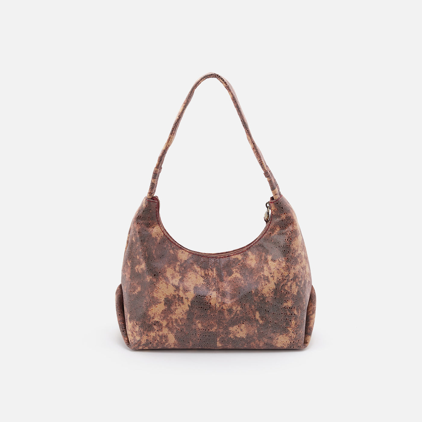 Astrid Shoulder Bag in Printed Leather - Autumn Sky