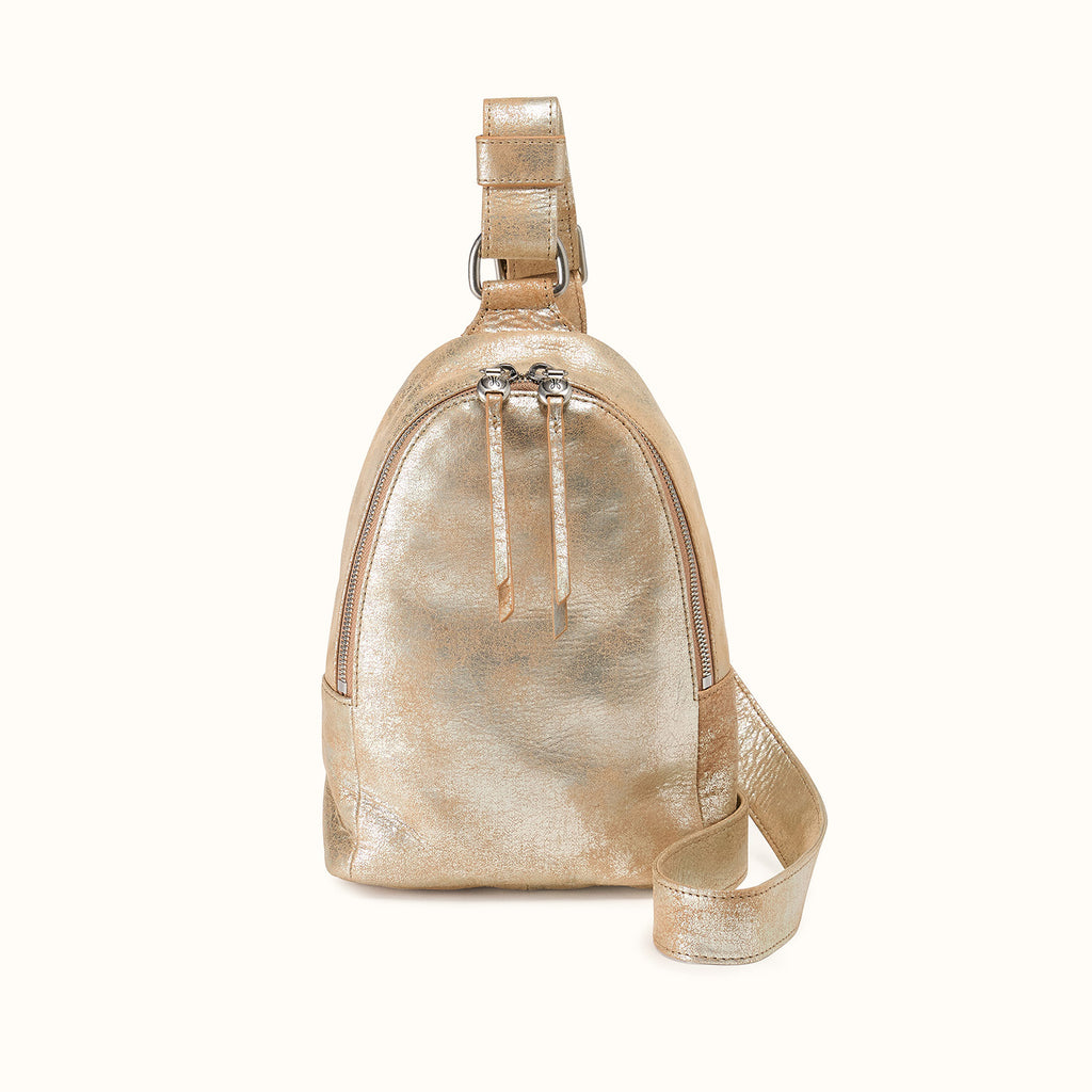 HOBO Fern Sling with Gold Hardare Fern Sling in Pebbled Leather - Taupe – HOBO main image 4