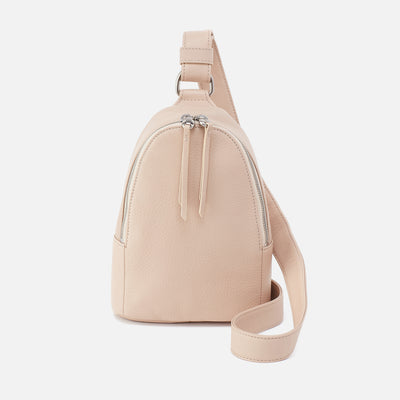 Fern Sling In Pebbled Leather - Stonewash