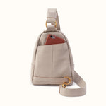 Fern Sling in Pebbled Leather - Taupe