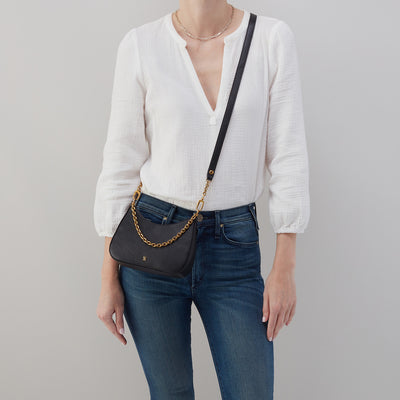 Rosa Crossbody in Pebbled Leather - White