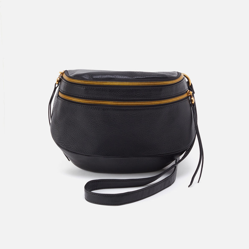 Fern Convertible Sling in Pebbled Leather - Black