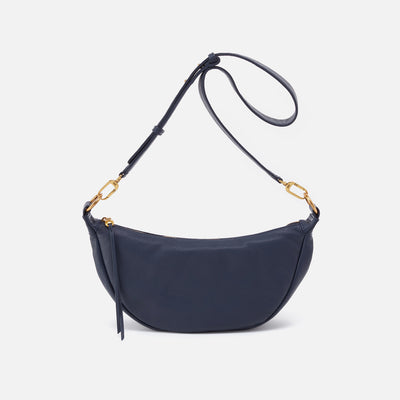 Knox Sling in Pebbled Leather - Sapphire