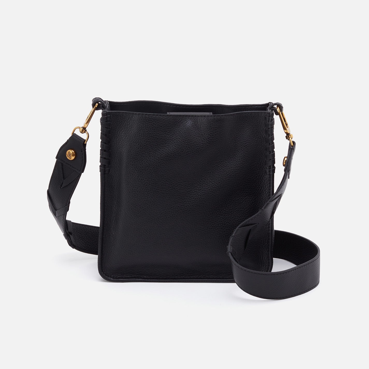 Sylvan Bucket Crossbody in Pebbled Leather - Black – HOBO