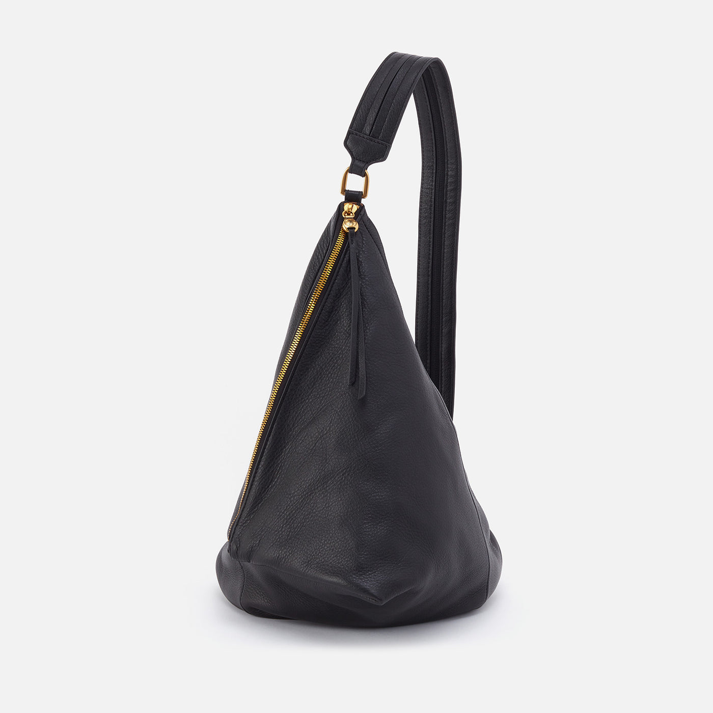 Sway Convertible Sling in Pebbled Leather - Black