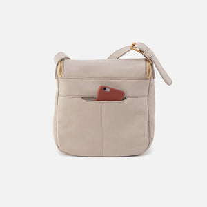Fern North-South Crossbody in Pebbled Leather - Taupe