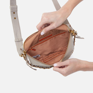 Miri Belt Bag in Pebbled Leather - Taupe