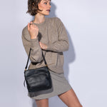 Starr Convertible Shoulder In Pebbled Leather