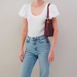 Starr Convertible Shoulder Bag in Pebbled Leather - Mulberry Glaze