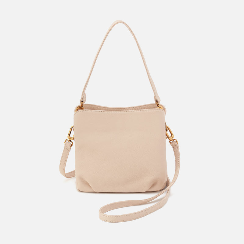 Starr Convertible Shoulder Bag In Pebbled Leather - Stonewash