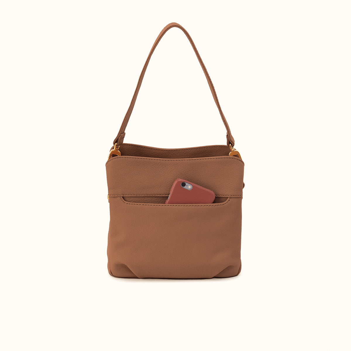 Starr Convertible Shoulder In Pebbled Leather