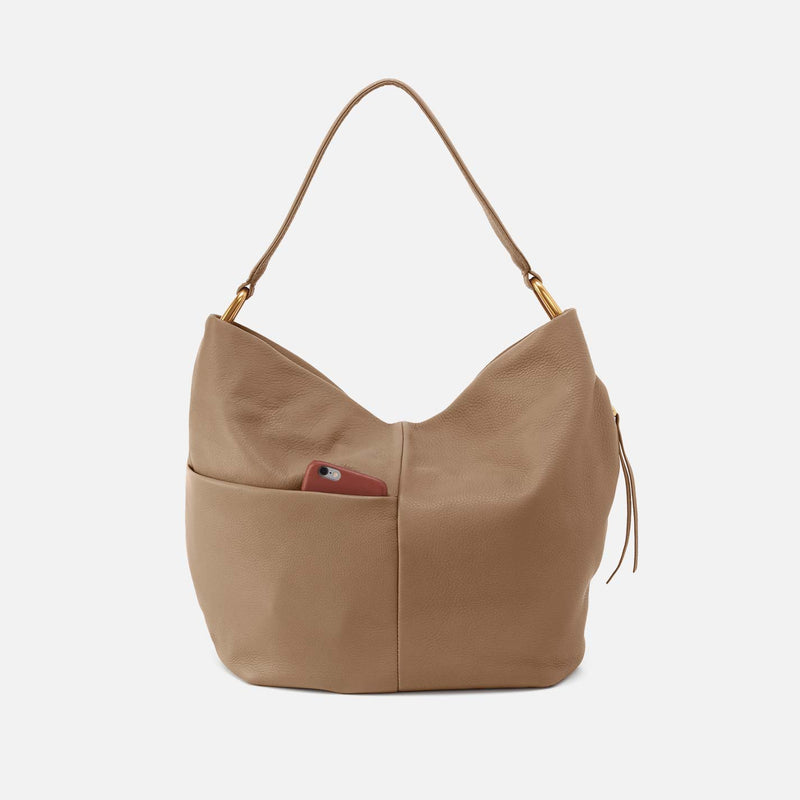 Harley Hobo in Pebbled Leather - Cedar Sagebrush