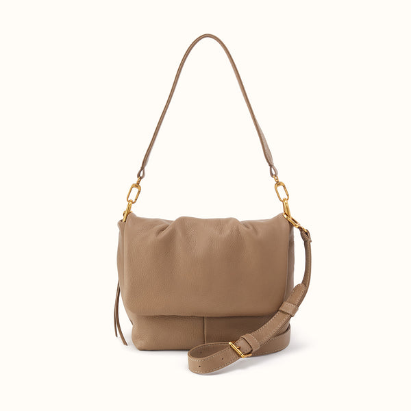 Harley Convertible Shoulder Bag in Pebbled Leather - Cedar