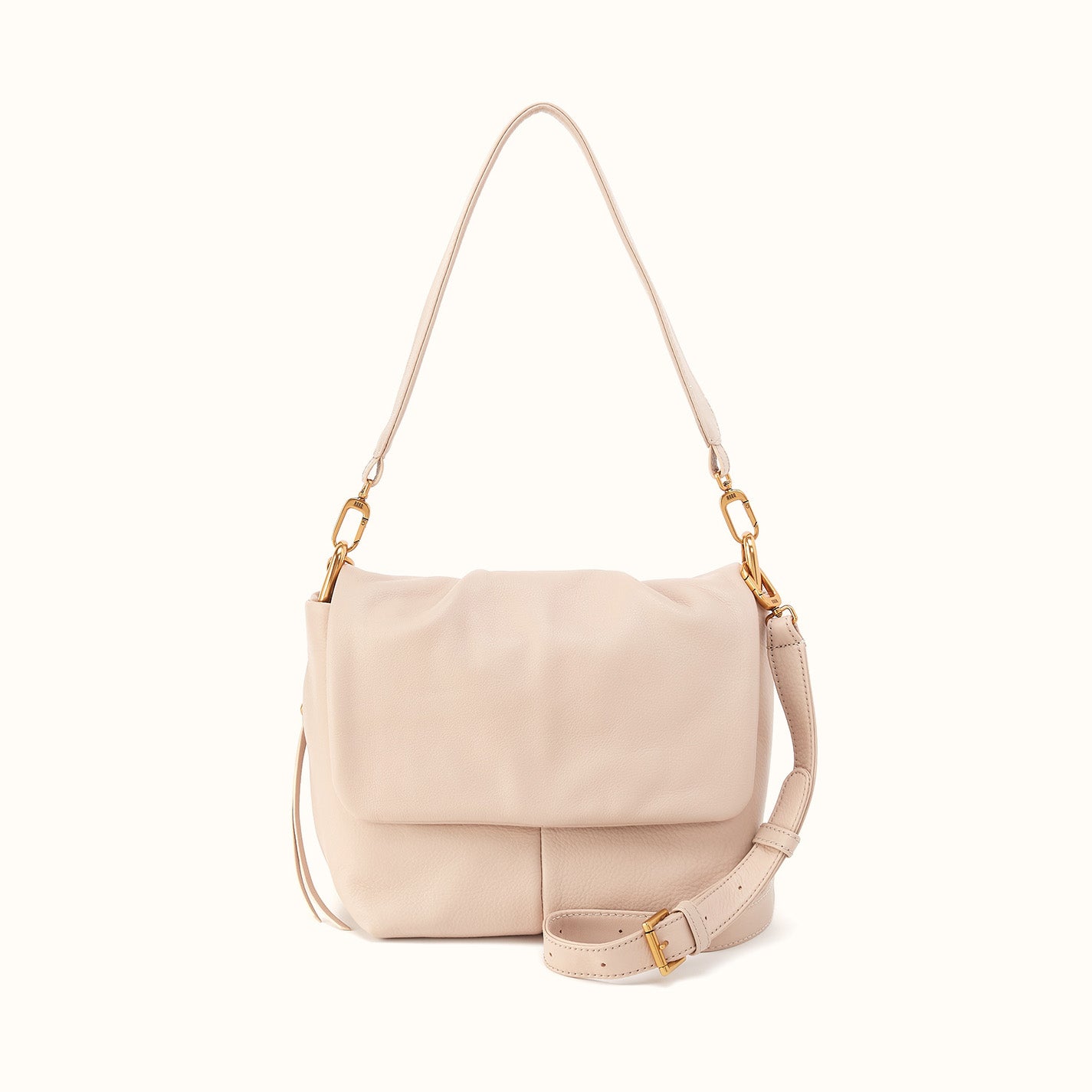 Harley Convertible Shoulder Bag in Pebbled Leather - Cedar
