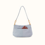 Advance Shoulder Bag in Pebbled Leather - Indigo Cloud