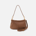 Advance Shoulder Bag in Pebbled Leather - Timber Brown