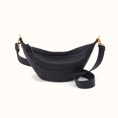 Carmen Sling In Pebbled Leather - Black