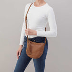 Lexi Crossbody in Pebbled Leather - Timber Brown