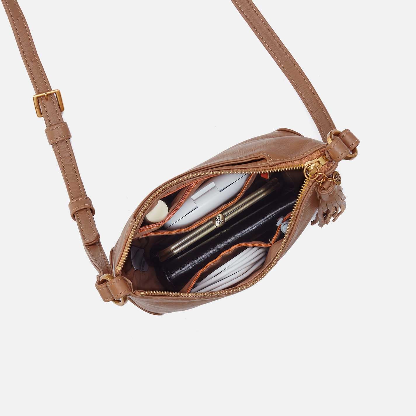 Lexi Crossbody in Pebbled Leather - Timber Brown – HOBO