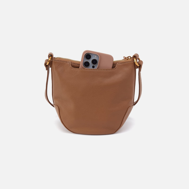 Lexi Crossbody in Pebbled Leather - Timber Brown