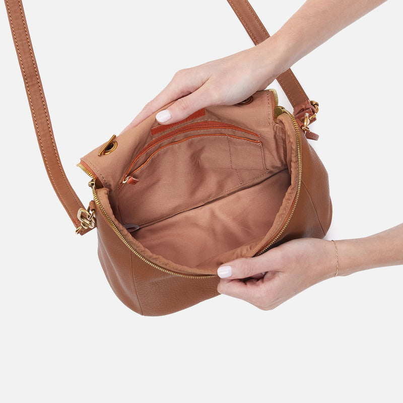 Fern Top Handle Satchel In Pebbled Leather Warm Honey – HOBO