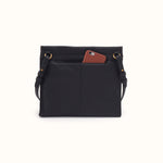 Austin Medium Crossbody In Pebbled Leather - Black