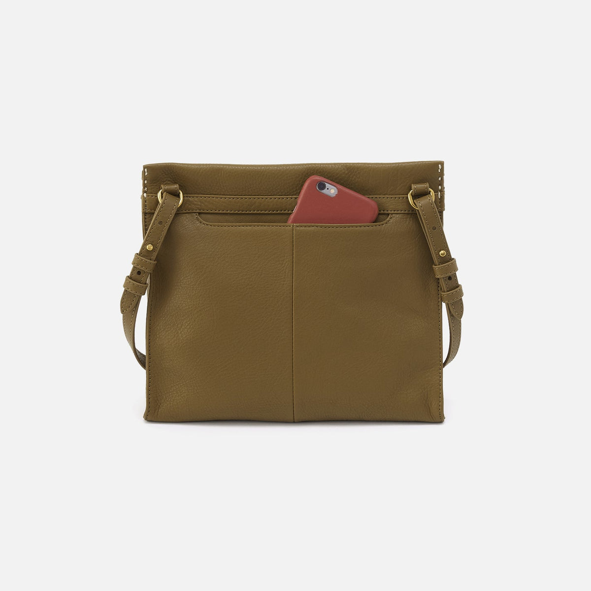 Austin Medium Crossbody In Pebbled Leather - Sunlit Sage