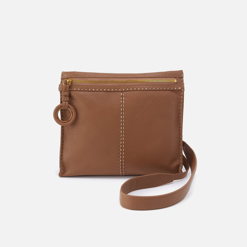 Austin Medium Crossbody In Pebbled Leather - Timber Brown