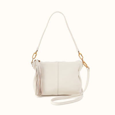 Kori Crossbody Shoulder Bag in Pebbled Leather - Coastal Cloud