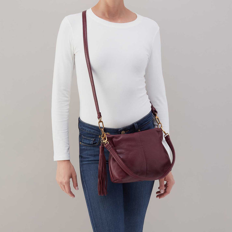 Kori Crossbody in Pebbled Leather - Mulberry Glaze