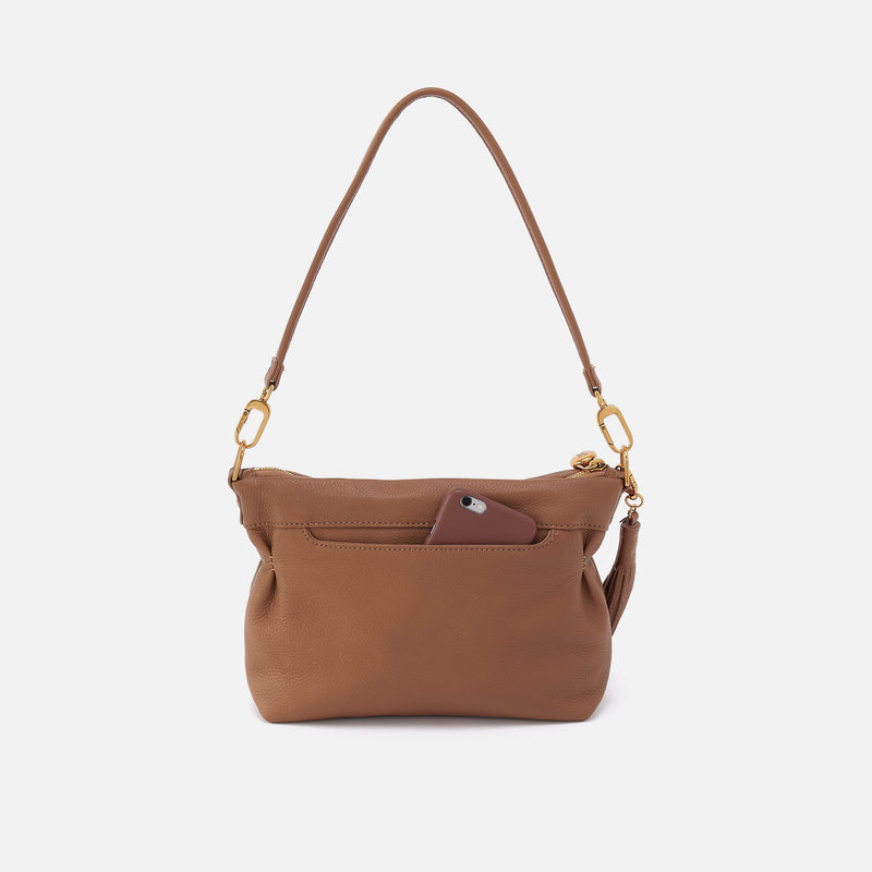 Kori Crossbody In Pebbled Leather - Timber Brown