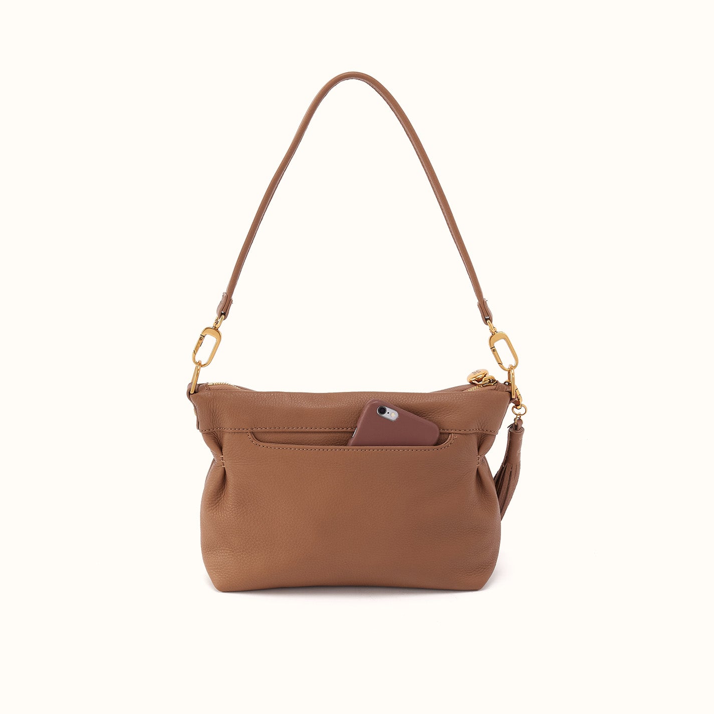 Kori Crossbody Shoulder In Pebbled Leather - Timber Brown – HOBO