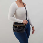 Fernwell Medium Crossbody in Pebbled Leather - Black