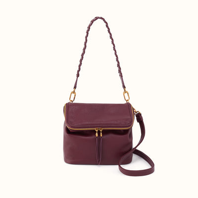 Fernwell Medium Crossbody in Pebbled Leather - Mulberry Glaze
