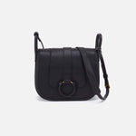 Kiva Large Crossbody in Pebbled Leather - Black