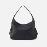 Kori Hobo in Pebbled Leather - Black