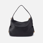 Kori Hobo in Pebbled Leather - Black