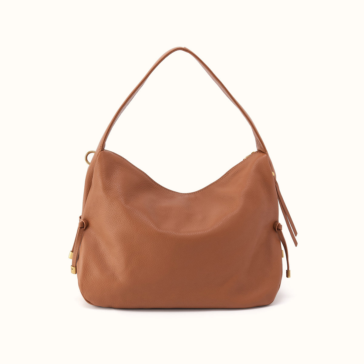 Kori Hobo in Pebbled Leather - Warm Honey