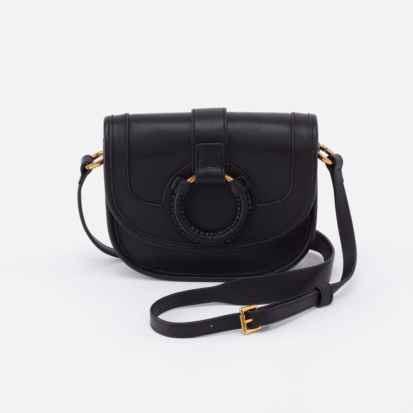 Kiva Small Crossbody in Pebbled Leather - Black – HOBO