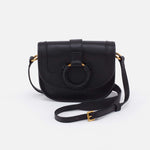 Kiva Small Crossbody in Pebbled Leather - Black
