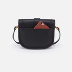 Kiva Small Crossbody in Pebbled Leather - Black
