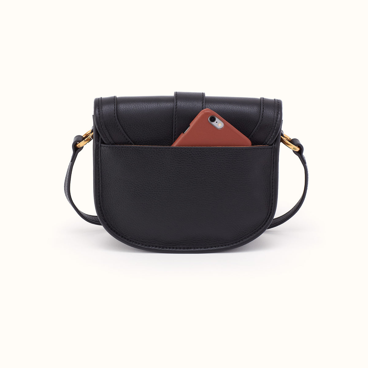 Kiva Small Crossbody In Pebbled Leather - Black