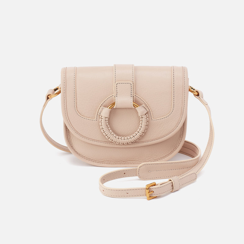 Kiva Small Crossbody In Pebbled Leather - Stonewash