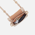 Kiva Small Crossbody In Pebbled Leather - Stonewash