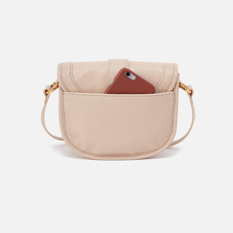 Kiva Small Crossbody In Pebbled Leather - Stonewash