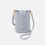 Expedition Phone Crossbody in Pebbled Leather - Indigo Cloud