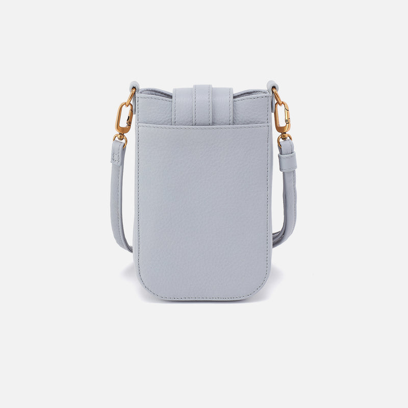 Expedition Phone Crossbody in Pebbled Leather - Indigo Cloud