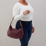 Opal Shoulder in Pebbled Leather - Mulberry Glaze